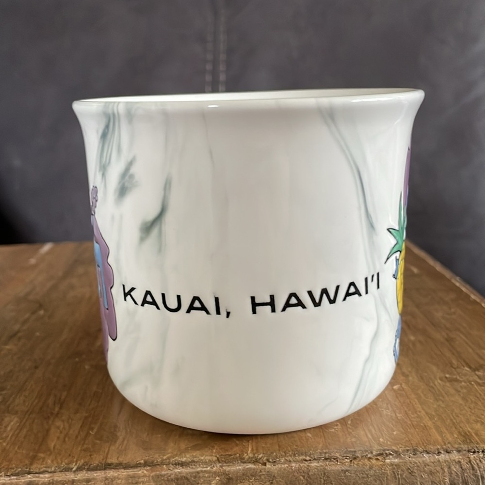 Disney “Stitch” “Kauai, Hawaii” Mug Stitch with Pineapple Purple Hibiscus (10) - Picture 4 of 6